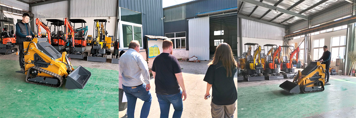 Un cliente brasileño visita la fábrica de maquinaria pesada de Kereide y firma un contrato de compraventa de minicargadoras sobre orugas.